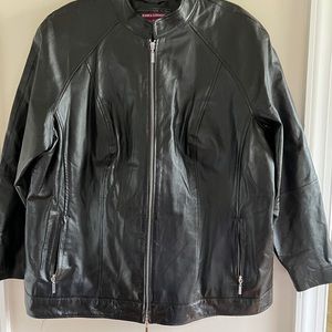 NWOT Jessica London Leather Jacket